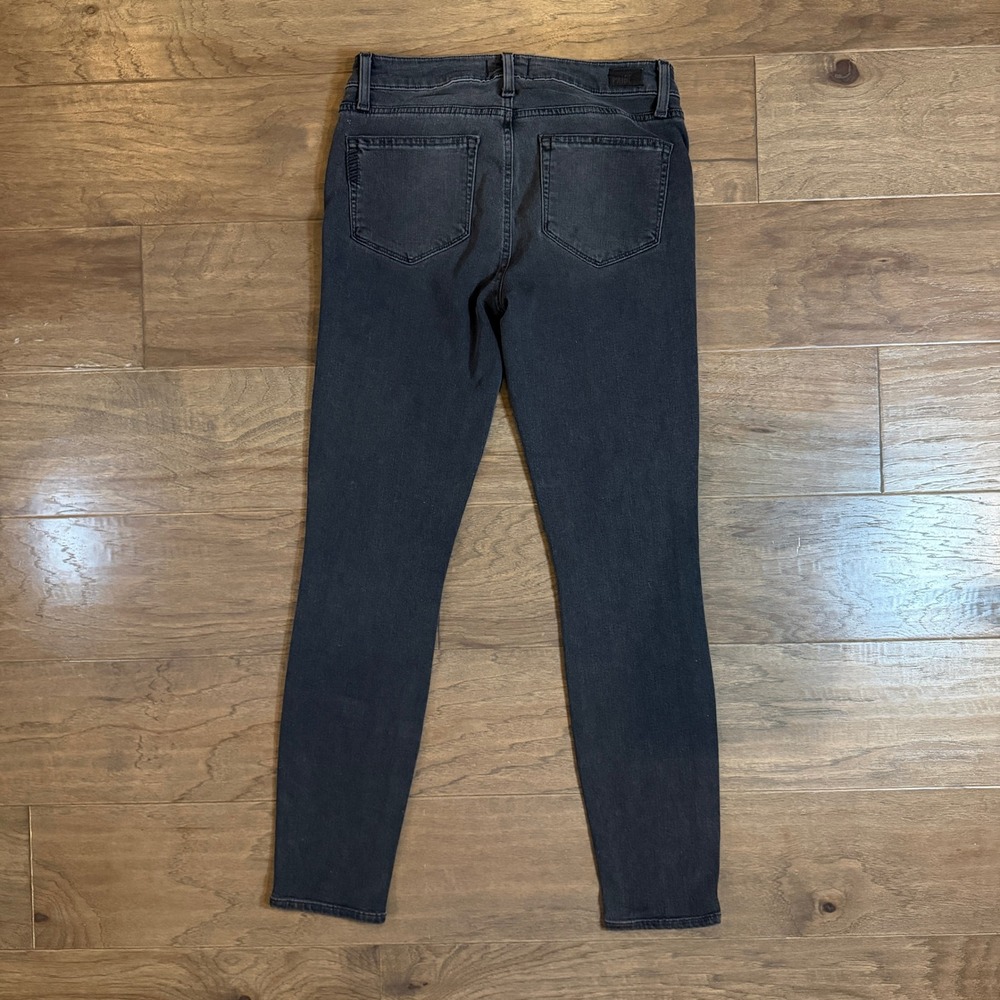 Paige Verdugo Ankle Skinny Jeans Faded Black Mid Rise Womens Size 28 Made in USA - Picture 3 of 7